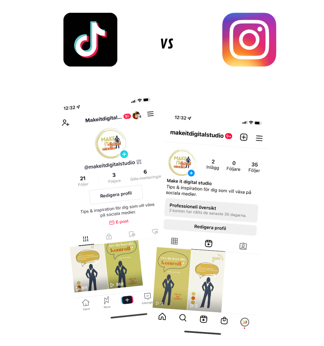 TikTok vs Instagram för dig som är ny